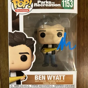 Adam Scott ‘Parks And Rec’ Signed Funko Pop ‘Ben Wyatt’ Beckett Certified