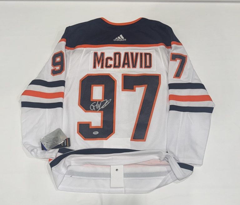 CONNOR MCDAVID SIGNED ADIDAS EDMONTON OILERS 2024 STANLEY CUP