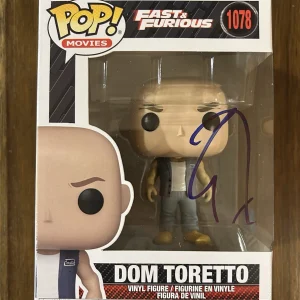 Vin Diesel ‘Fast & Furious’ Signed Funko Pop #1078 ‘Dom Toretto’ Beckett COA
