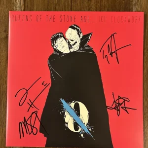 ‘Queens Of The Stone Age Band’ Signed Vinyl Album ‘Like Clockwork’ Josh Homme +3