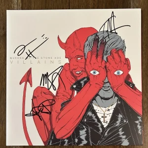 ‘Queens Of The Stone Age Band’ Signed Vinyl Album ‘Villains’ Josh Homme +3