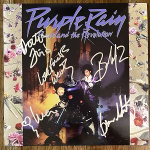 ‘Prince And The Revolution’ Full Band Signed ‘Purple Rain’ Vinyl Album +5 PROOF