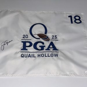 JACK NICKLAUS SIGNED 2025 PGA CHAMPIONSHIP FLAG QUAIL HOLLOW JSA COA
