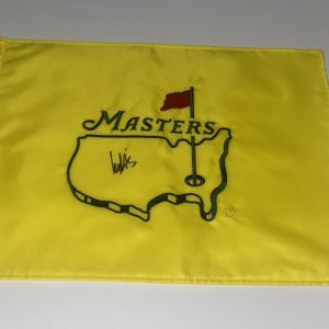 LUDVIG ABERG SIGNED UNDATED MASTERS FLAG AUTOGRAPHED JSA COA
