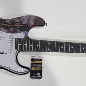 TERRY BRADSHAW SIGNED CUSTOM PITTSBURGH STEELERS ELECTRIC GUITAR JSA COA