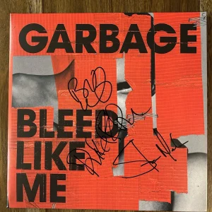 ‘Garbage’ Band Signed Vinyl Album ‘Bleed Like Me’ Duke, Butch & Steve