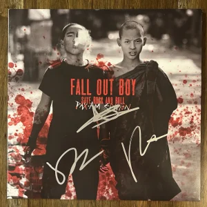 ‘Fall Out Boy’ Band Signed Vinyl Album Wentz Stump & Hurley ‘Save Rock And Roll’