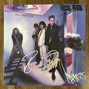 ‘Cheap Trick’ Band Signed Vinyl Album ‘All Shook Up’ Robin Zander Tom & Rick