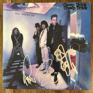 ‘Cheap Trick’ Band Signed Vinyl Album ‘All Shook Up’ Robin Zander Tom & Rick