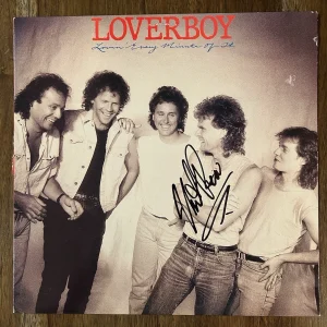 ‘Mike Reno’ Loverboy Band Lead Singer Signed Vinyl Album ‘Lovin’ Every Minute’