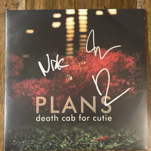 ‘DEATH CAB FOR CUTIE’ Band SIGNED Vinyl Album ‘Plans’ Ben Gibbard +2