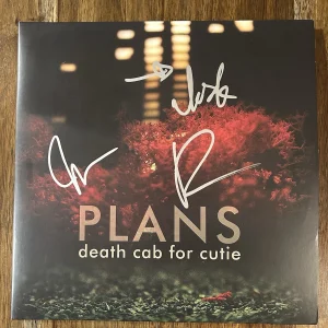 ‘DEATH CAB FOR CUTIE’ Band SIGNED Vinyl Album ‘Plans’ Ben Gibbard +2