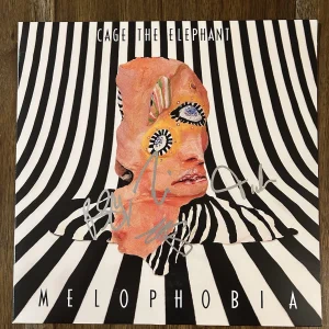 ‘Cage The Elephant’ Band Signed Vinyl Album ‘Melophobia’ Matt Shultz +3 Rare