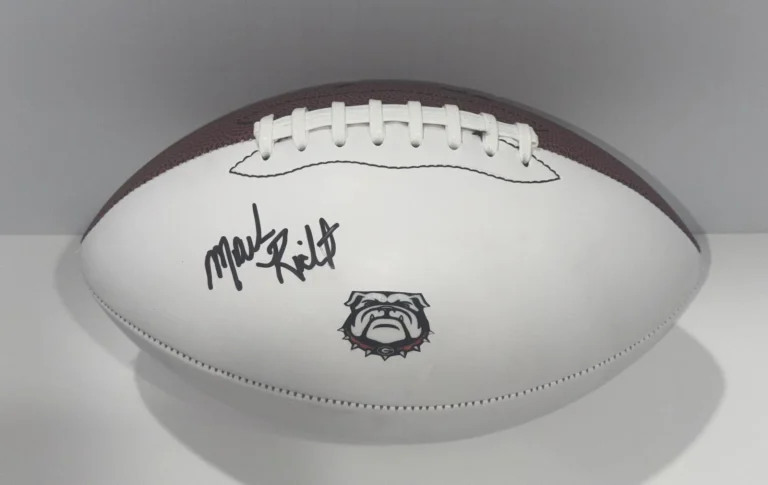 MARK RICHT SIGNED FOOTBALL GEORGIA BULLDOGS COACH LEGEND