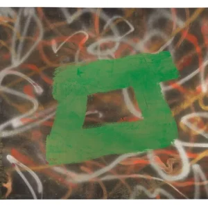 DENNIS HOPPER 1984 HINGE SERIES ORIGINAL 32.25x40.5 PAINTING & EXHIBIT POSTER #2