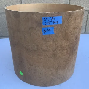 Gretsch Vintage Raw Walnut Burl 13" x 11.75" Unfinished Tom Drum Shell