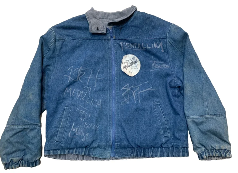Metallica, Hagar, Idol Tyler Signed Demin Jacket JSA Certified Hetfield Lars