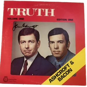 John Ashcroft US Attorney General Autographed Signed LP Beckett Guaranteed #1