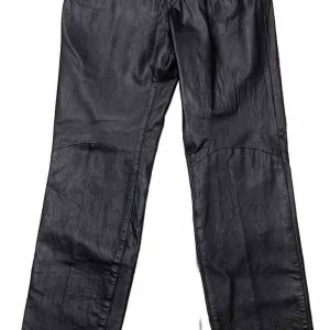 Dusty Hill ZZ Top Personally Owned Black Michael Hoban Leather Stage Tour Pant 2