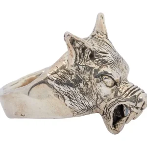 Dusty Hill ZZ Top Personally Owned Custom Made Silver Wolf Ring