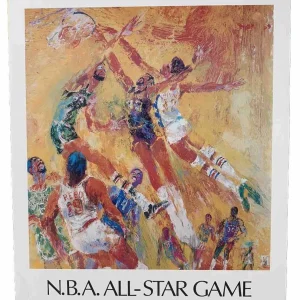 LeRoy Neiman Lithograph NBA All Star Game, Made in 1977