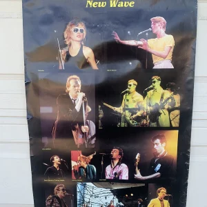 New Wave Music 3515 Europrints 24.5"x37.5" Vintage Poster #100 Bowie Blondie