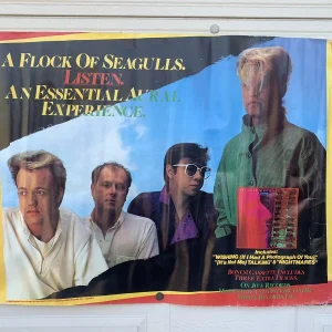 Flock Of Seagulls Arista 1983 Zombra Listen 24 "x 36" Promo Poster #104