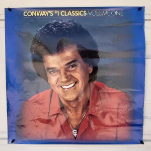 Conway Twitty Vintage 1982 Electra ORIGINAL 26.5" x 38.5" Promo Poster #175