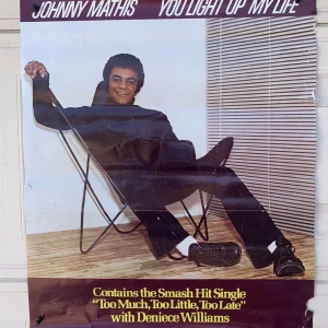 Johnny Mathis You Light Up My Life Poster 1978 ORIGINAL 24" x 28" P-461 #191