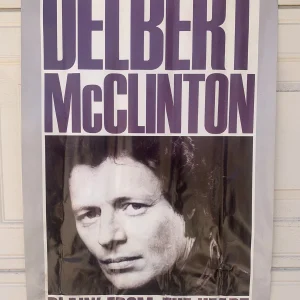 Delbert McClinton Plain From The Heart Poster 1981 Promo ORIGINAL 20" x 30" #208