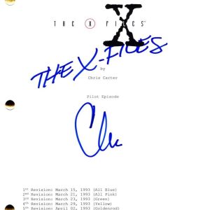 Chris Carter Signed Autograph The X-Files Pilot Script Screenplay - Beckett COA
