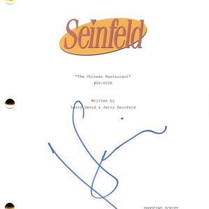 Jerry Seinfeld Signed Autograph Seinfeld The Chinese Restaurant Script JSA COA