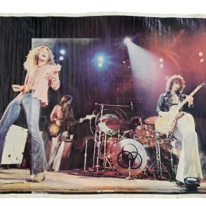 The Led Zeppelin Vintage Rainbow Poster 1974 ORIGINAL 23" x 34.5" #229 READ