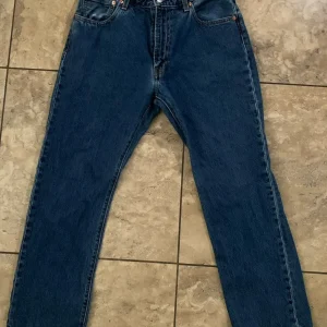 LEVI'S 551Z BIG E Mens Jeans Blue Regular Straight Denim Stone Wash W33 L30