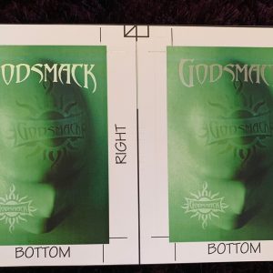 GODSMACK UNCUT TEST SHEETS Of 2 Backstage Passes Faceless 2003 Concert Tour