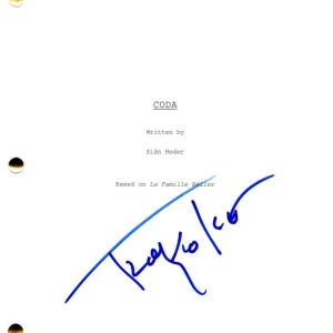 Troy Kotsur Signed Autograph CODA Full Movie Script Screenplay w/ Marlee Matlin