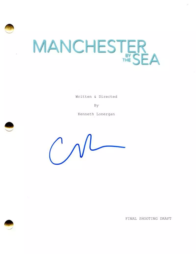 Casey Affleck Signed Autograph Manchester by the Sea Movie Script ...