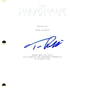 Tim Robbins Signed Autograph The Shawshank Redemption Full Movie Script Beckett