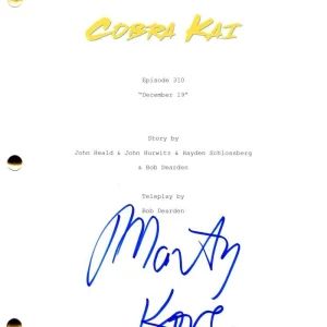 Martin Kove Signed Autograph Cobra Kai Full Episode Script Screenplay JohnKreese