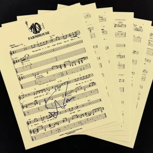 Trey Anastasio Phish Signed Autograph Farmhouse Full Sheet Music Set w/ JSA COA