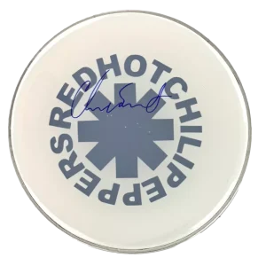 Chad Smith of Red Hot Chili Peppers Signed Autograph 12" Drumhead w/ JSA COA
