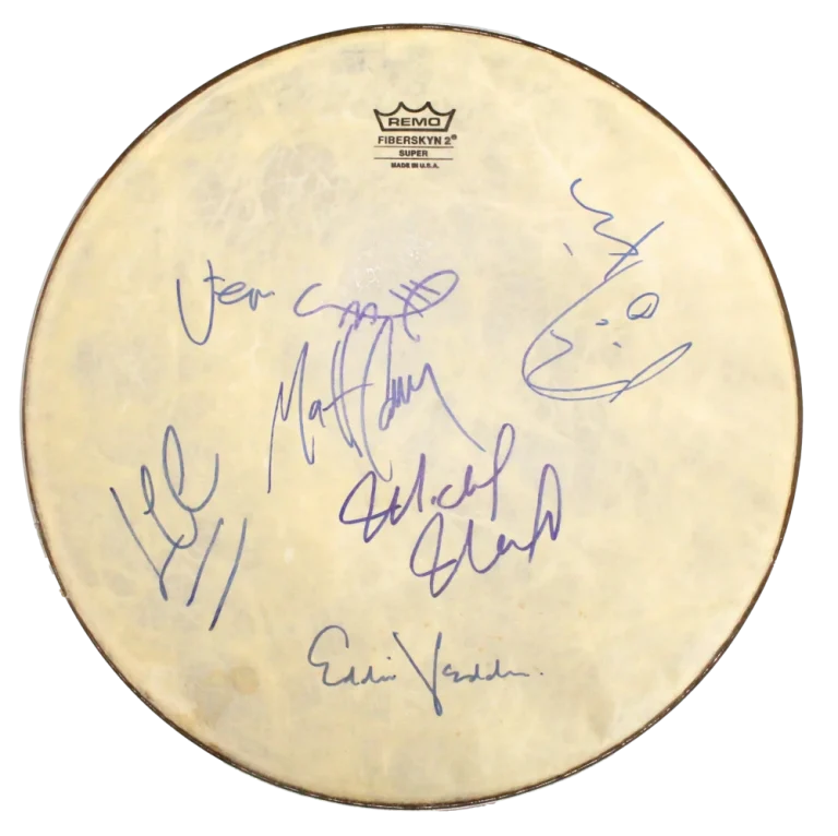 Pearl Jam & Sonic Youth Signed Autograph 12