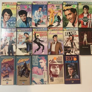 Lot  17 Elvis Presley VHS Tapes Jailhouse Rock Comeback 56 Speedway
