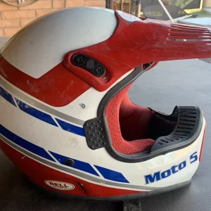 Vintage MOTO 5 TROY LEE AERO 2 MOTO CROSS HELMET  7 5/8 WITH VISOR
