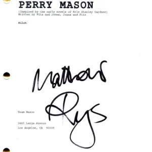 Matthew Rhys Signed Autograph Perry Mason Full Pilot Script Screenplay