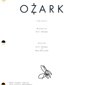 Jason Bateman Signed Autograph Ozark Full Pilot Script Screenplay - Marty Byrde
