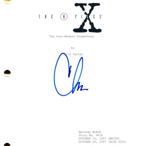 Chris Carter Signed Autograph The X-Files Full Episode Script Screenplay