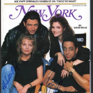 Michelle Pfeiffer & Gregory Hines Signed Autograph Shakespeare Magazine Cover