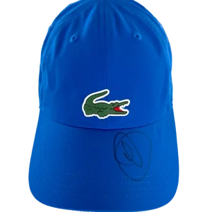 Novak Djokovic Signed Autograph Lacoste Tennis Cap Hat - Golden Grand Slam BAS