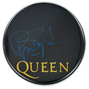Roger Taylor Queen Signed Autograph 12" Drumhead  Night at the Opera Beckett COA